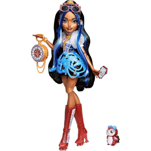 Monster High Robecca Steam mit Pinguin-Kapitän Penny und 7 Original-Zubehörteilen