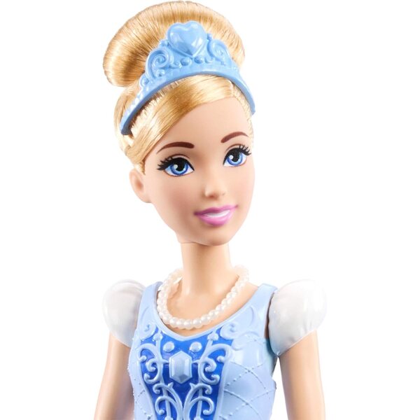Mattel Disney Cinderella Pupa 2-in-1 con 9 Accessori, 2 Look e Abiti Clip-On