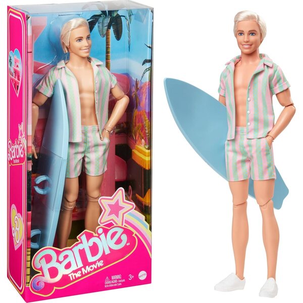 Ken Barbie Der Film mit Surfbrett und Casual-Look – Kinder ab 3 Jahren