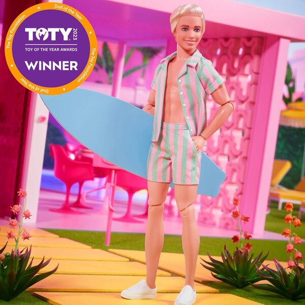 Ken Barbie Der Film mit Surfbrett und Casual-Look – Kinder ab 3 Jahren
