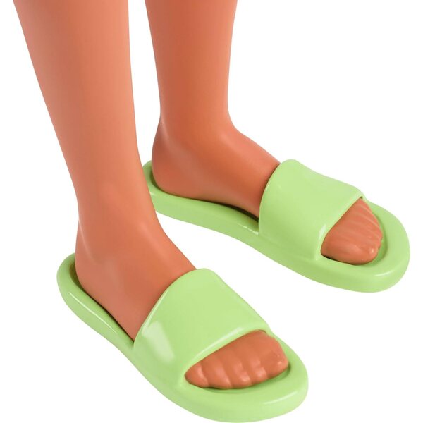 Barbie Ken Fashionistas mit geflochtenem Haar und korallenrotem Hawaii-Strampler