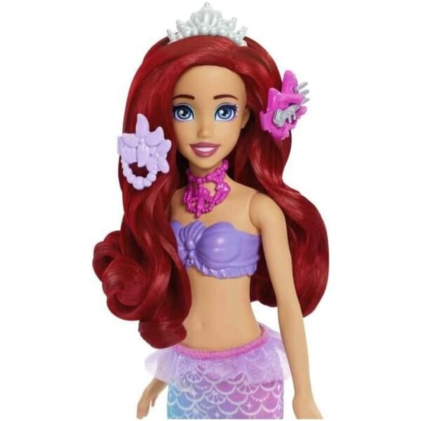 Mattel Disney Princess Arielle Pupa mit Schminktisch und 5 Pop-up-Überraschungen