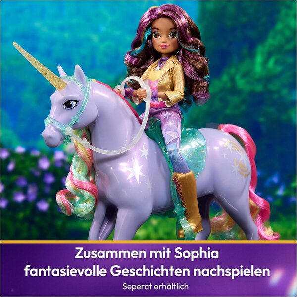 Unicorno Wildstar 28 cm - Giocattolo Originale Unicorn Academy con Manto Magico e Accessori