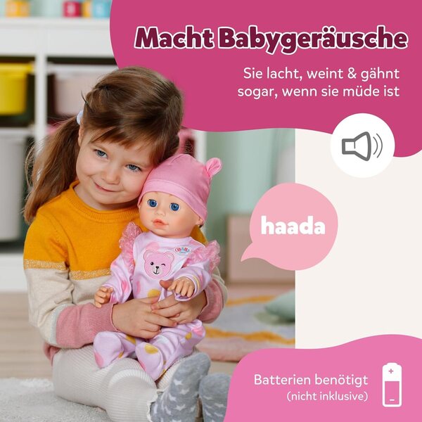 BABY Born Emily Lauf mit Mir – interaktive 43-cm-Puppe mit Sohn und Bewegung