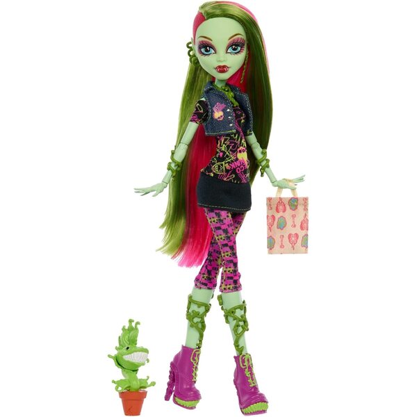 Venus McFlytrap Monster High - колекционерска кукла със стойка, дневник и аксесоари