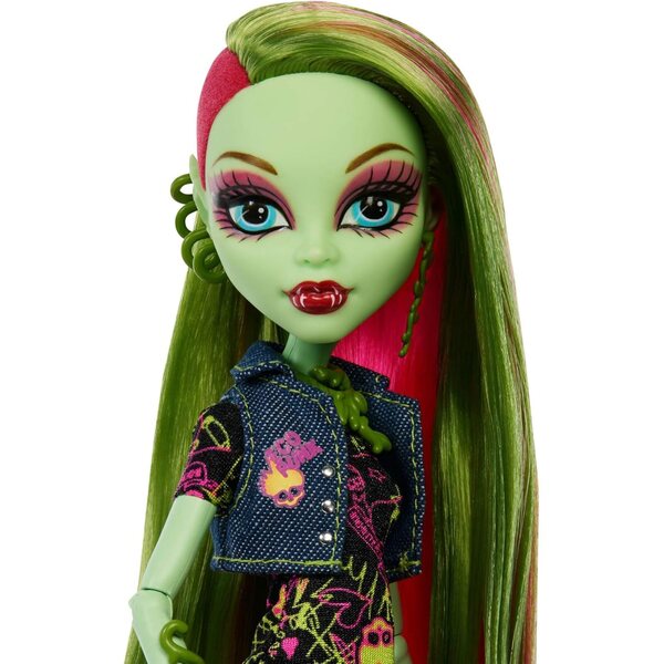 Venus McFlytrap Monster High - συλλεκτική κούκλα με βάση, ημερολόγιο και αξεσουάρ