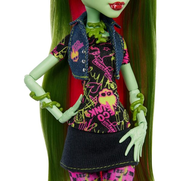Venus McFlytrap Monster High - συλλεκτική κούκλα με βάση, ημερολόγιο και αξεσουάρ