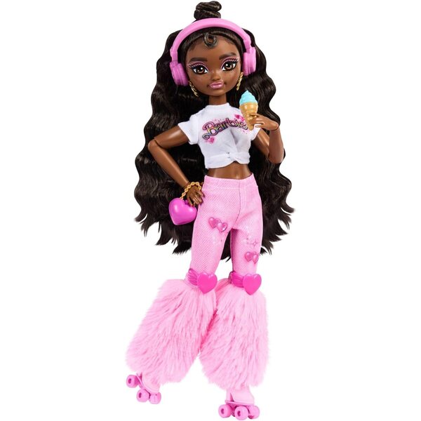 Barbie Dream Besties Brooklyn mit Rollen und Musikzubehör, Pupa Mossa 9tlg