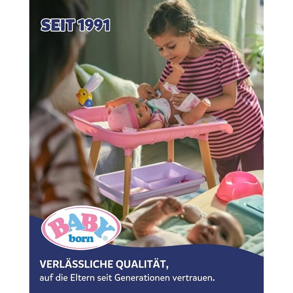 BABY Born Meerjungfrau 43 cm mit buntem Schwanz und gefärbten Haaren für Kinder ab 3 Jahren