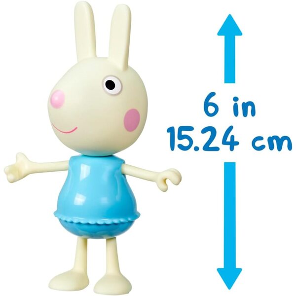 Peppa Pig Luisa Puppenlöffel 15 cm mit 6 interaktiven Accessoires und Kleidung für Mädchen
