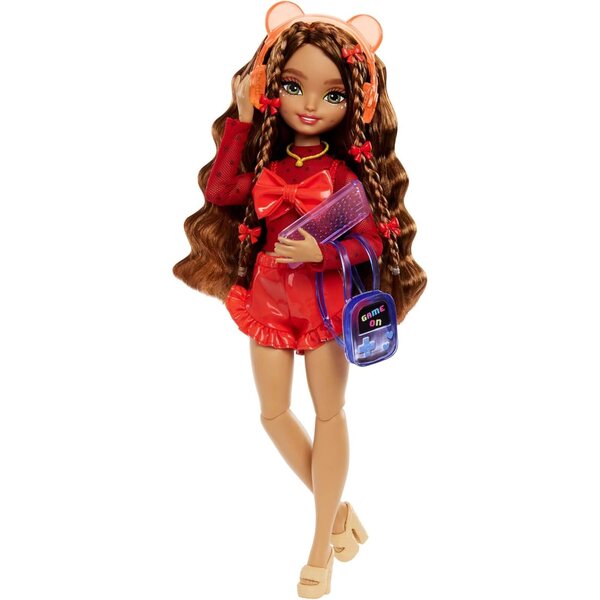Barbie Dream Besties Teresa bambola con accessori tema videogiochi, 10 pezzi