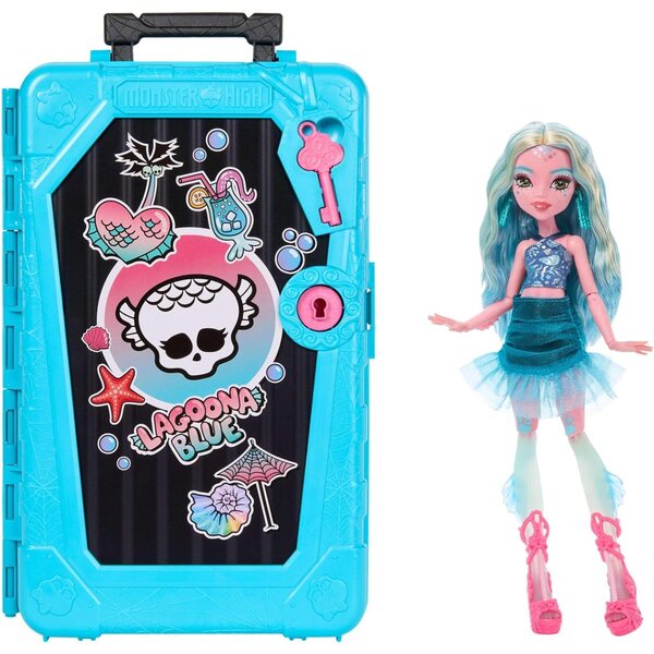 Monster High Skulltimate Secrets Lagoona Blue mit über 19 Accessoires und Reisekoffer