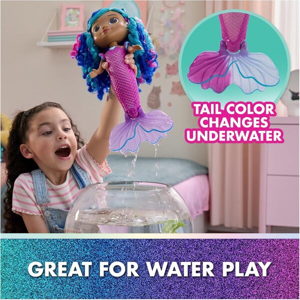 Gabby e la Casa Magica – Pupa Sirena 35 cm con Luci, Suoni e Accessori per Bambini