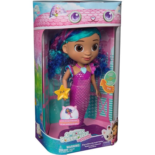 Gabby e la Casa Magica – Pupa Sirena 35 cm con Luci, Suoni e Accessori per Bambini