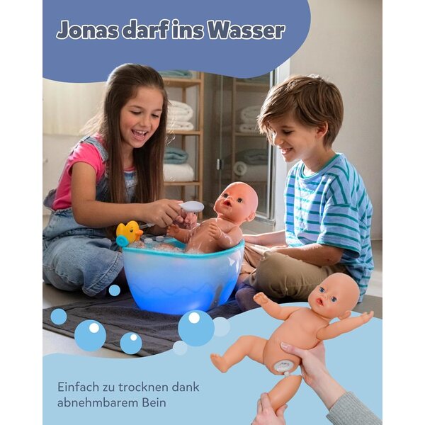 BABY Born Jonas - Pupo 43 cm mit 10 echten Funktionen und ohne Batterien für Kinder ab 3 Jahren
