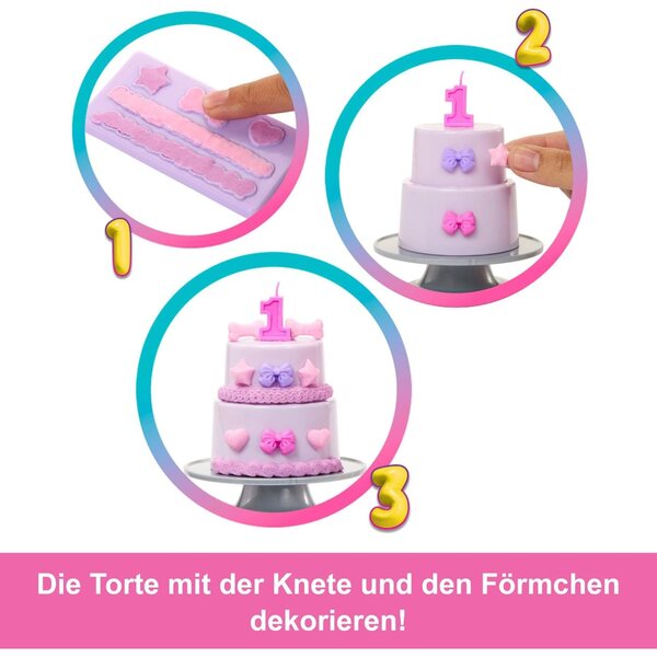 Barbie Party Unboxed Birthday Bows Set con 10 Sorprese e Accessori Compleanni