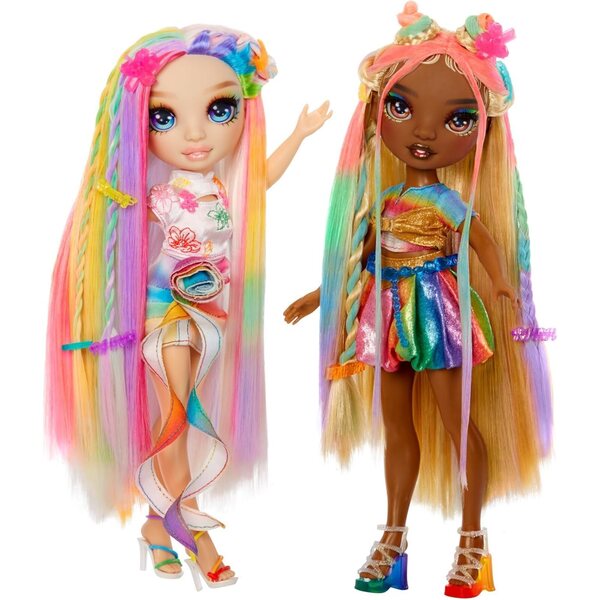 Rainbow High Amaya Puppa con Haarkreide Set 28 cm - Colora, Stila e Gioca
