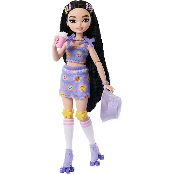 Barbie Dream Besties Renee mit Zubehör, Pupa Moda mit Rollschuh und Blumen-Outfit