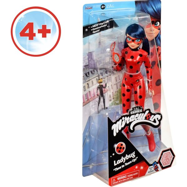BANDAI Ladybug Figur 26 cm mit Jojo Telefonico und Vinyl-Kostüm