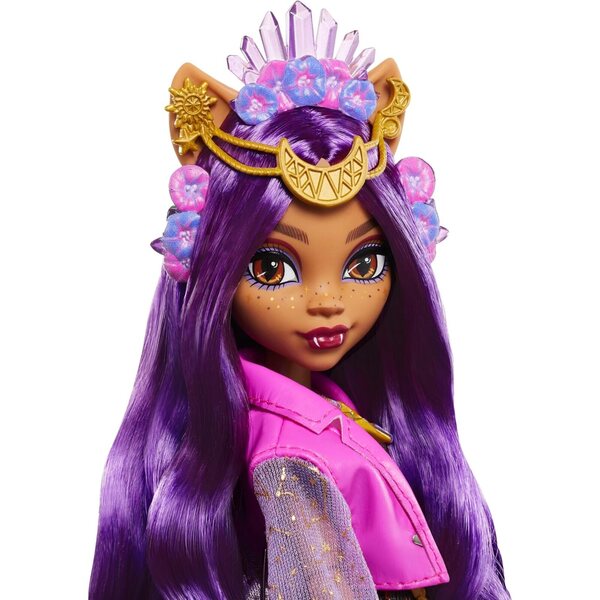 Monster High Clawdeen Wolf con outfit da festival e accessori emozionanti