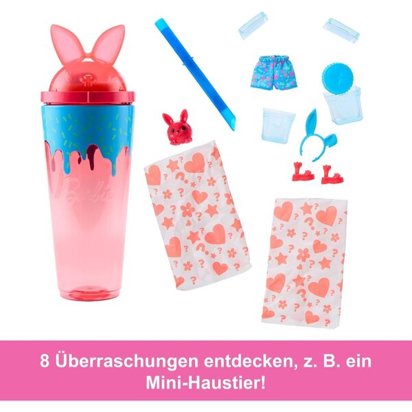 Barbie Pop Reveal Shakes Serie con 8 Sorprese e Profumo - Moda Gattina e Accessori