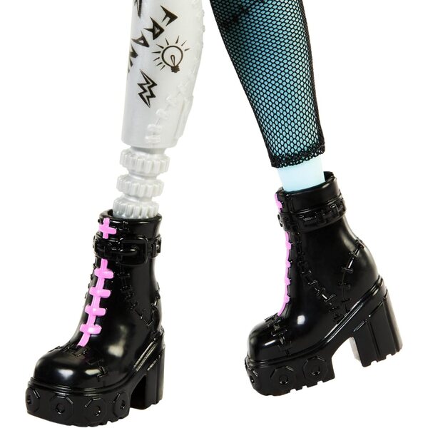 Monster High Frankie Stein: Puppe mit Jeans, Watzie-Hund und Schulzubehör