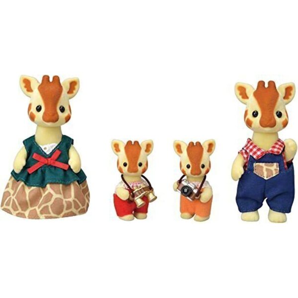Sylvanian Families 5639 Giraffen Familie – Set mit 4 Figuren für Kinder ab 3+ Jahren