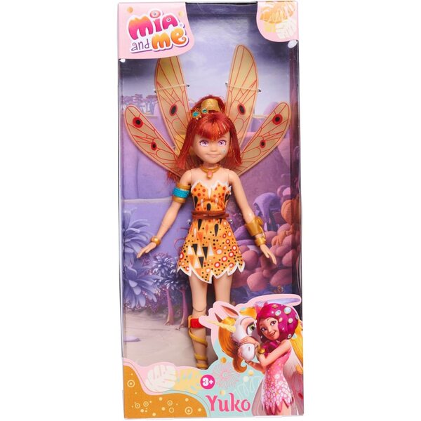 Simba Mia and Me Ankleidepuppe Yuko con Ali Mobili e Accessori - 23cm, da 3 Anni