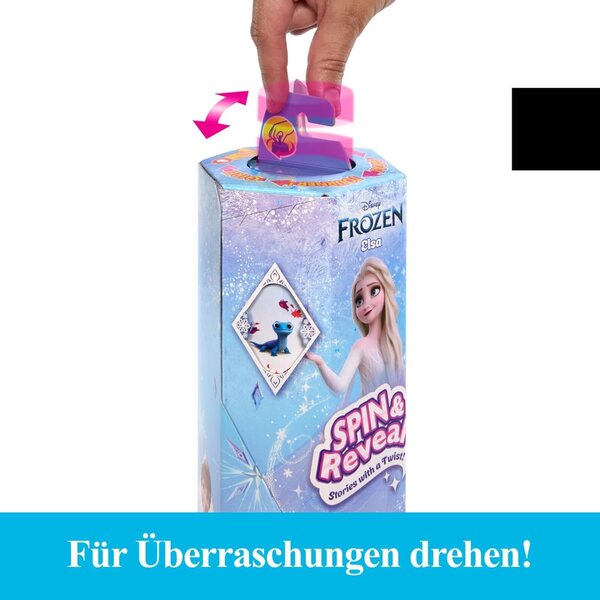 Mattel Disney Elsa Spin & Reveal: 11 Sorprese, Accessori e Poupée Ispirata alla Eiskönigin