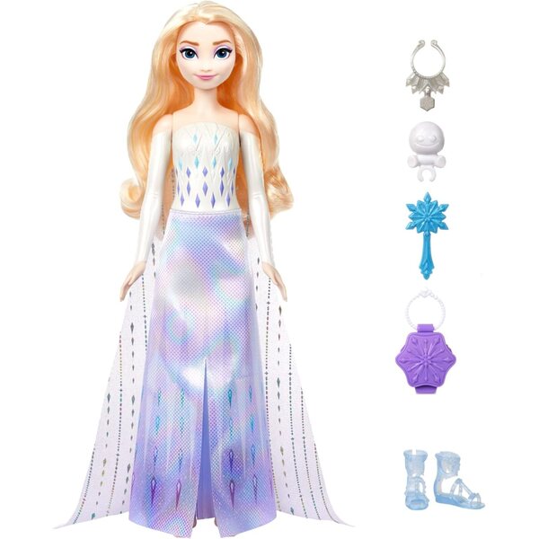 Mattel Disney Elsa Spin & Reveal: 11 Sorprese, Accessori e Poupée Ispirata alla Eiskönigin