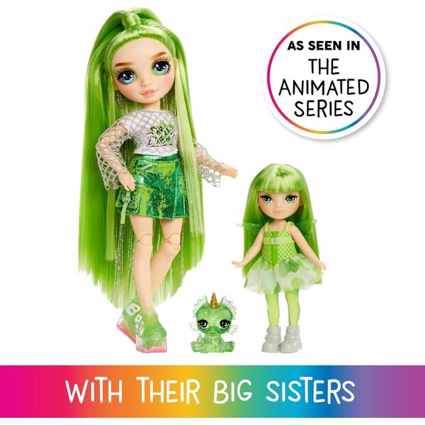 Rainbow High Littles Emerald: Pupa Fatata con Drago Magico e Ali Scambiabili