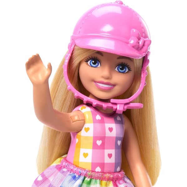 Barbie Chelsea con Pony e Accessori Rosa per Bambini da 3 Anni