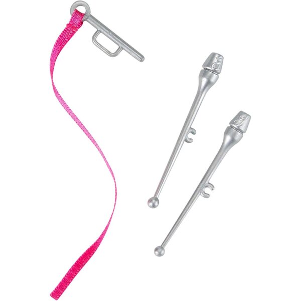 Barbie Rhythmische Sportgymnastin mit metallischer Kleidung und Turnzubehör