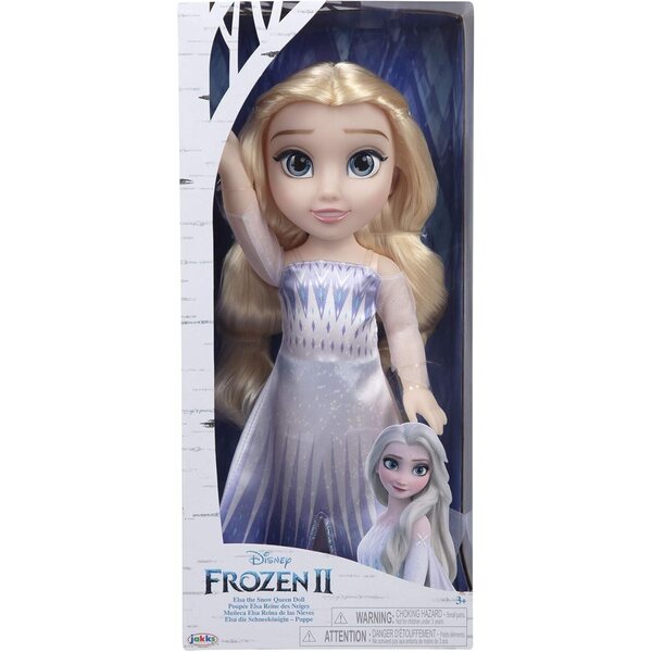 Elsa Frozen 2 35 cm große Puppe mit detaillierten Augen und elegantem Kleid für Mädchen ab 3 Jahren