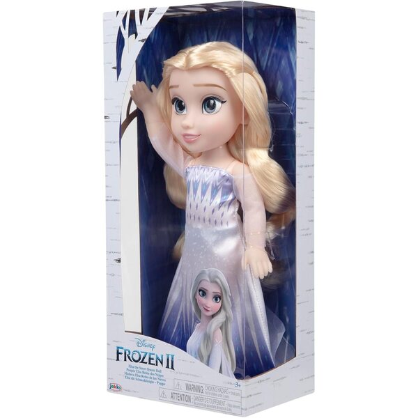 Elsa Frozen 2 35 cm große Puppe mit detaillierten Augen und elegantem Kleid für Mädchen ab 3 Jahren