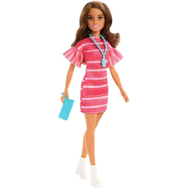 Barbie Teresa Moda Amicizia con Outfit Rosa e Accessori Inclusi per Bambini