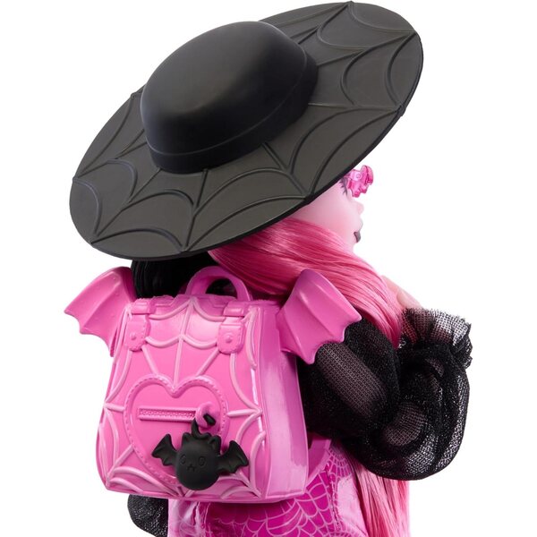 Monster High Draculaura mit Zubehör und Count Fabulous, die modische Fledermauskatze für Kinder