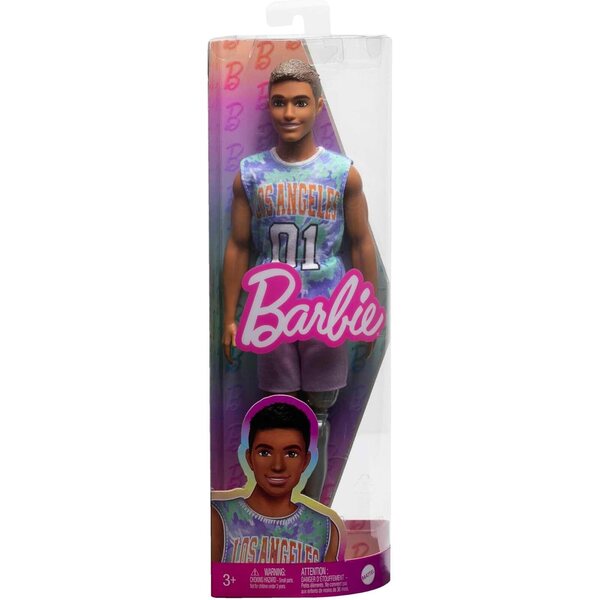Barbie Ken Fashionistas mit Beinprothese, modischen Outfits und Sneakers