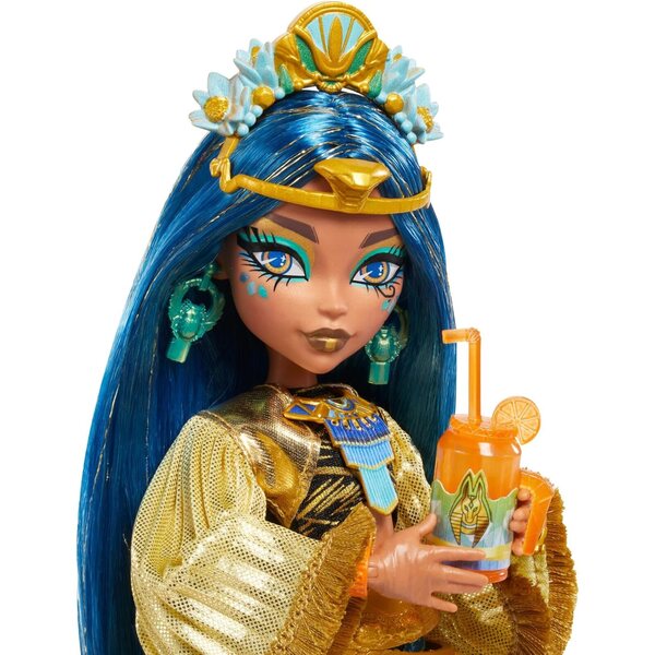 Monster High Cleo De Nile Poupée con outfit festival glamour e accessori esclusivi