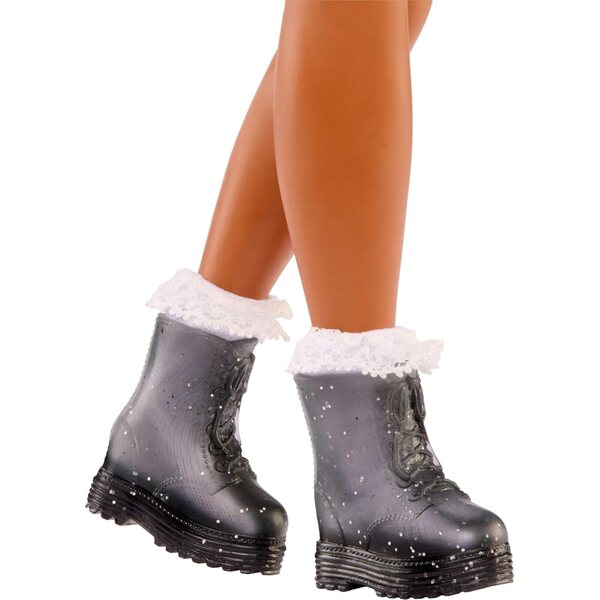 Barbie Dream Besties Tante Puppe mit Styling- und Modeaccessoires, welliges braunes Haar