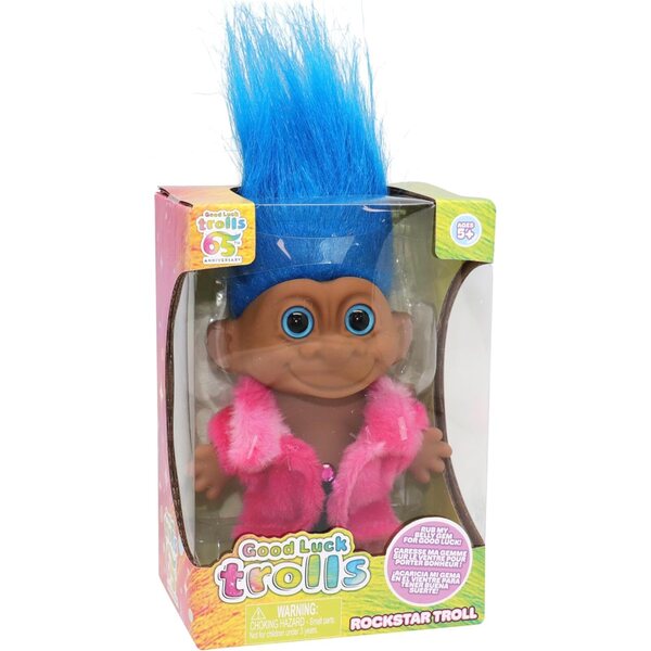Good Luck Trolls 10,2 cm: Trollpuppen aus den 80er und 90er Jahren, nostalgisches Sammlerspielzeug