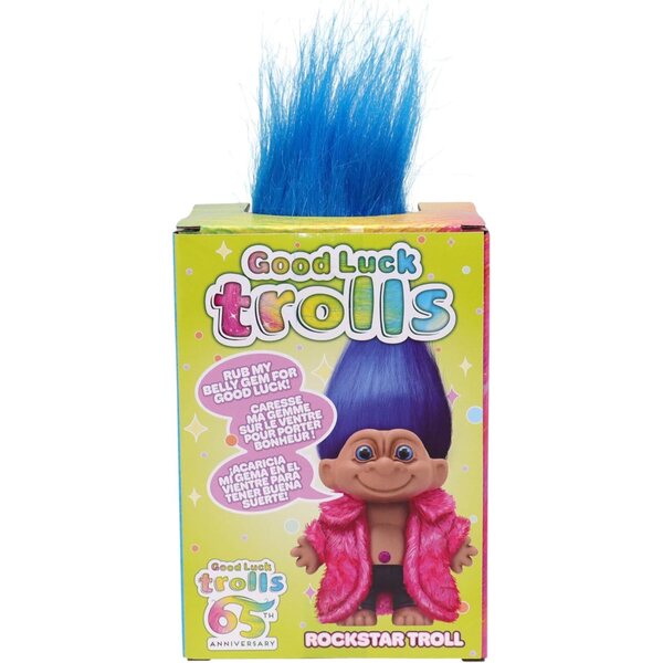 Good Luck Trolls 10,2 cm: Trollpuppen aus den 80er und 90er Jahren, nostalgisches Sammlerspielzeug
