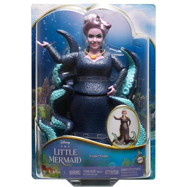 Mattel Disney Arielle la Sirenetta Ursula con Tentacoli Mobili e Dettagli Brillanti