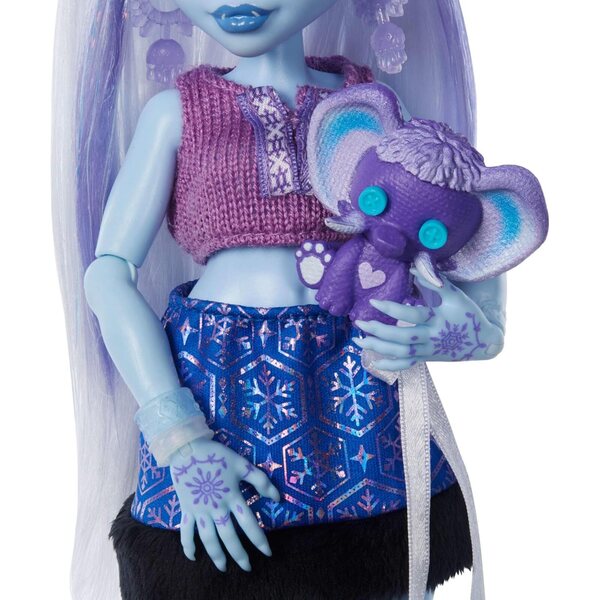 Monster High Abbey Bominable Self-Scare Secrets met 13 verrassingen voor schoonheid en creativiteit