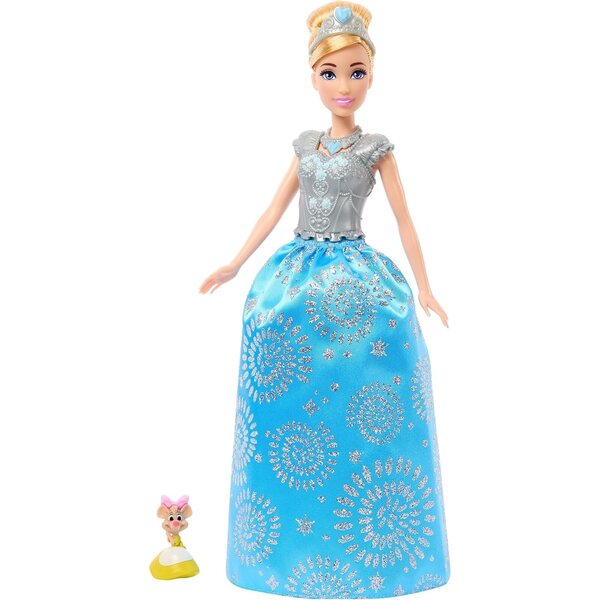 Bambola Moda Cenerentola Disney con 12 Accessori e Amica Sorpresa - Giochi per Bambini