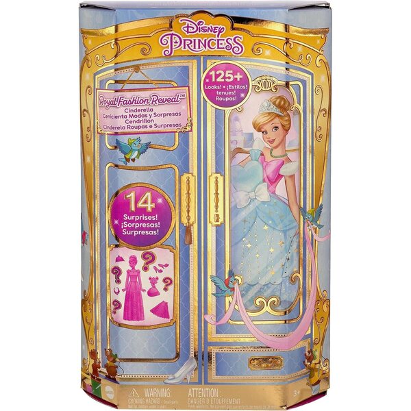 Bambola Moda Cenerentola Disney con 12 Accessori e Amica Sorpresa - Giochi per Bambini