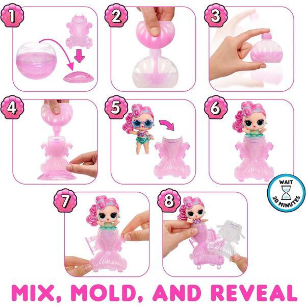 L.O.L. Überraschung! Mermaids Tots: Minipuppen mit farbwechselnden Schwänzen und einzigartigen Accessoires