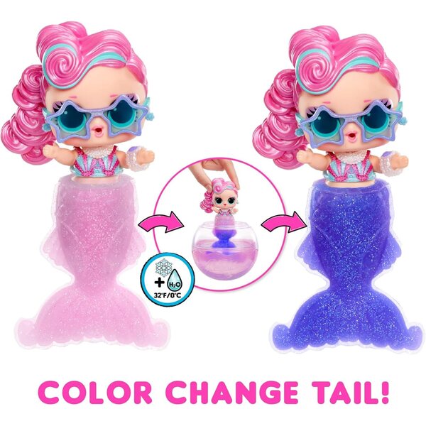 L.O.L. Überraschung! Mermaids Tots: Minipuppen mit farbwechselnden Schwänzen und einzigartigen Accessoires