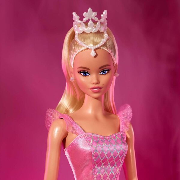 Barbie Signature Ballet Wishes Puppe mit rosa Tutu und glitzernder Tiara