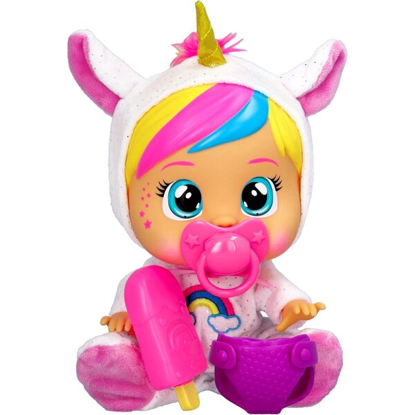 Cry Babies Loving Care Dreamy: Interaktive Puppe mit echten Tränen und abnehmbarem Pyjama 26 cm